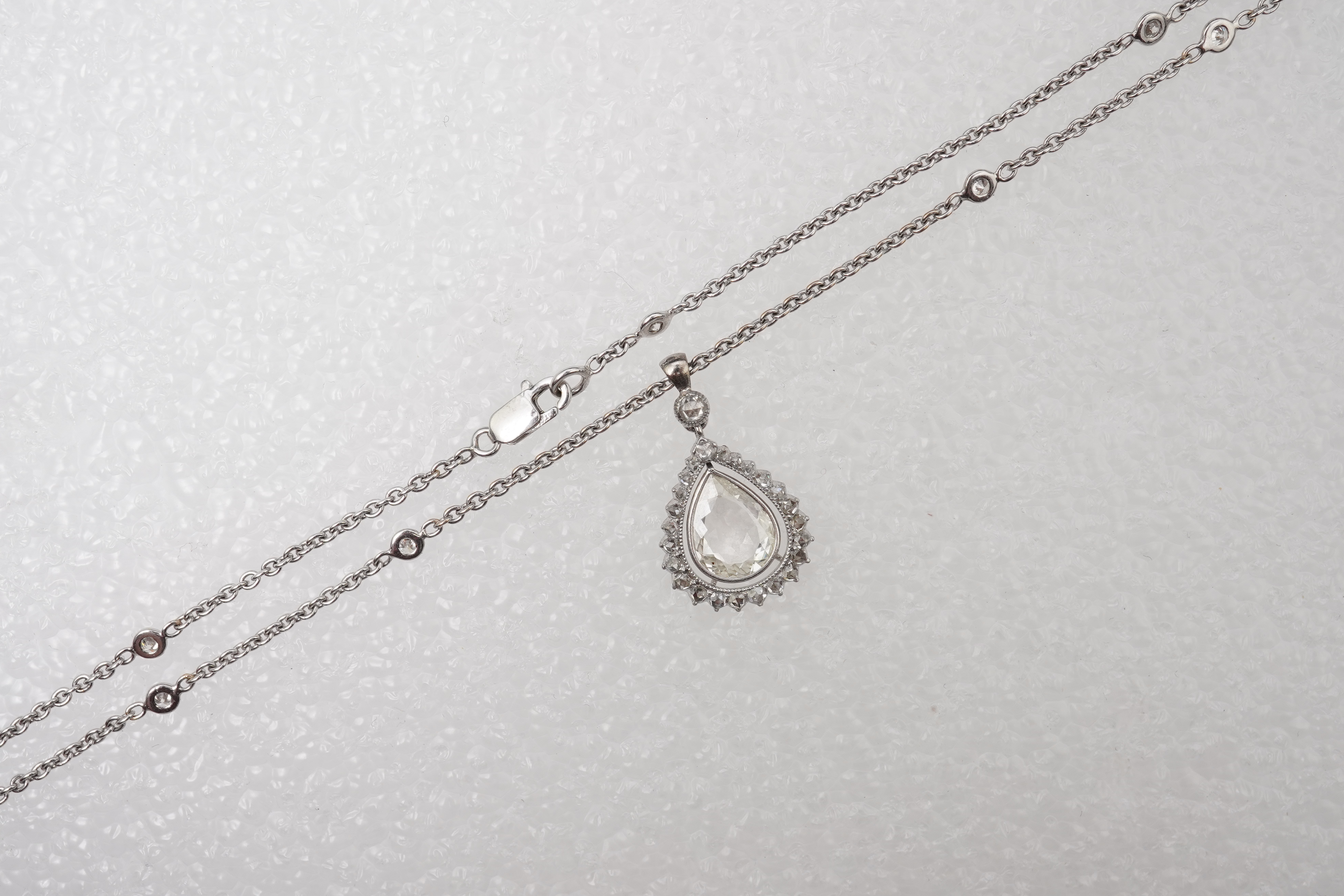 A diamond pendant